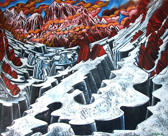 Dean Buchanan nz contemporary art, landscape, mountain